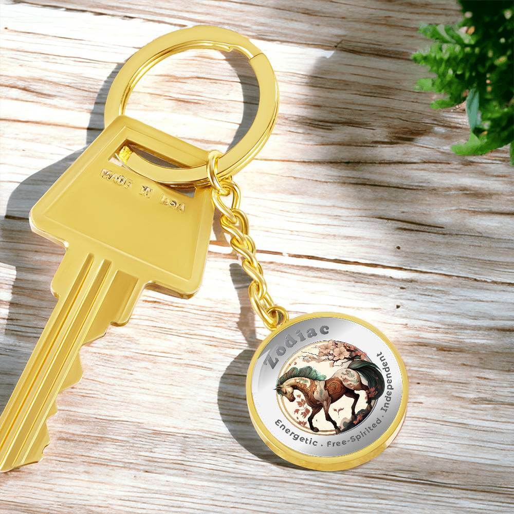 Horse - Chinese Zodiac - Affirmation Keychain - More Than CharmsMore Than Charms