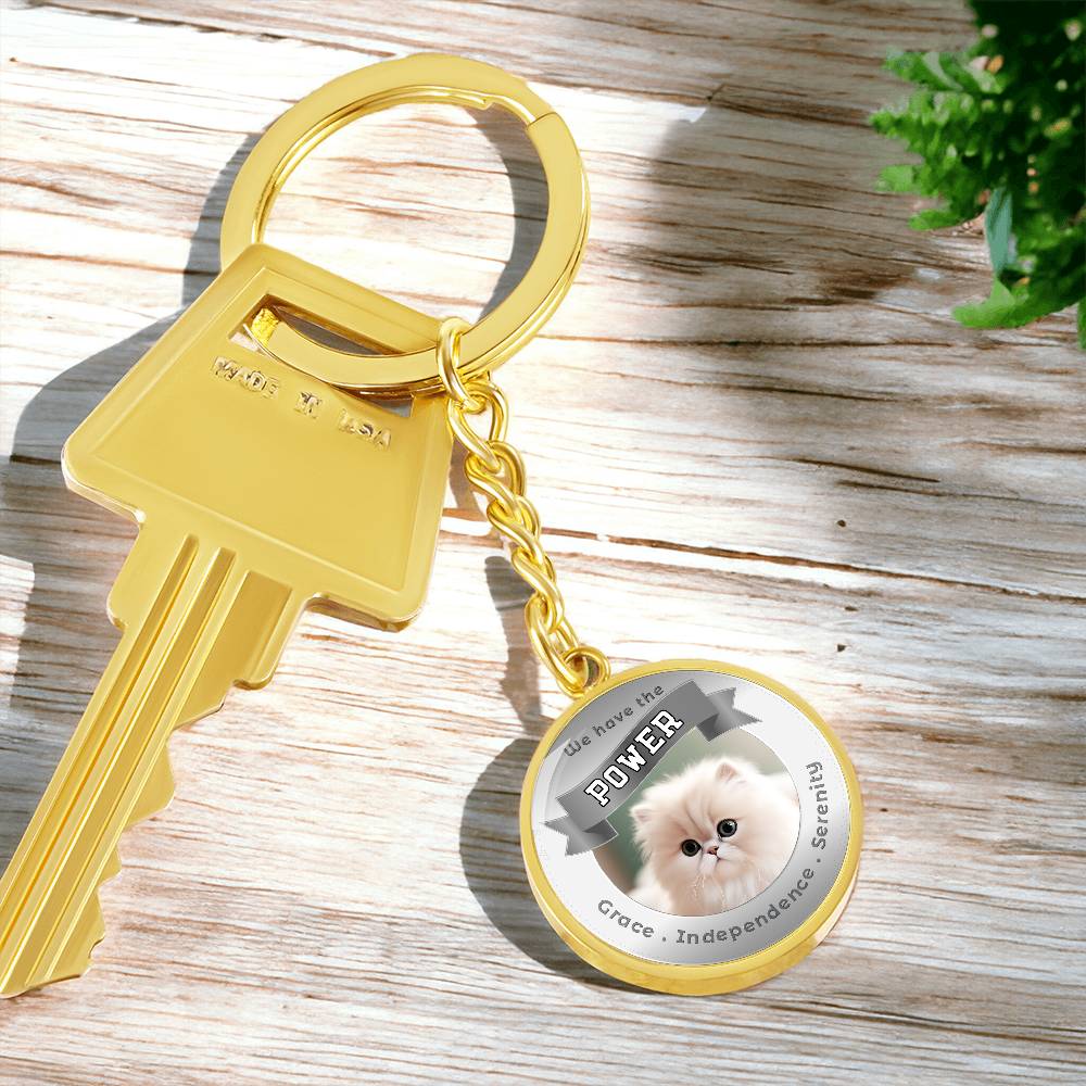 Persian - Cat Power Animal Affirmation Keychain - More Than CharmsMore Than Charms
