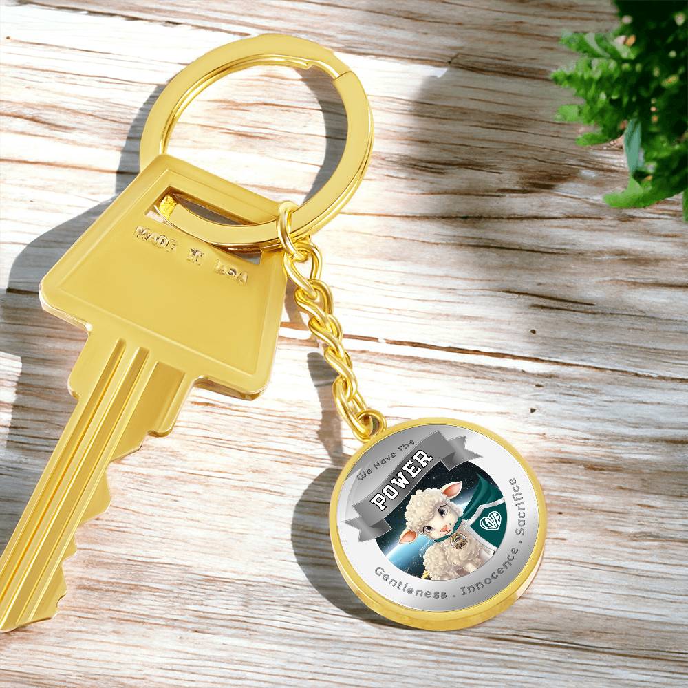 Lamb - Super Hero - Power Animal Affirmation Keychain - More Than CharmsMore Than Charms