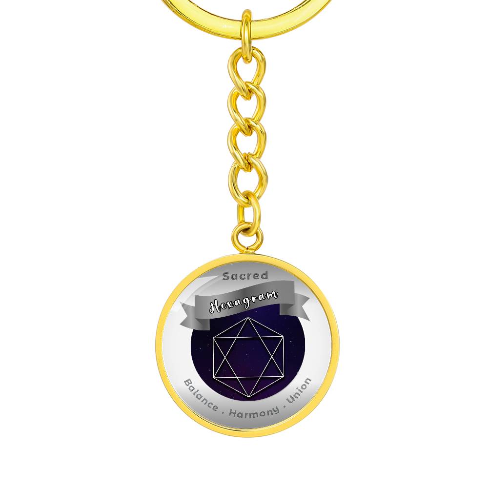Hexagram - Affirmation Keychain - More Than CharmsMore Than Charms