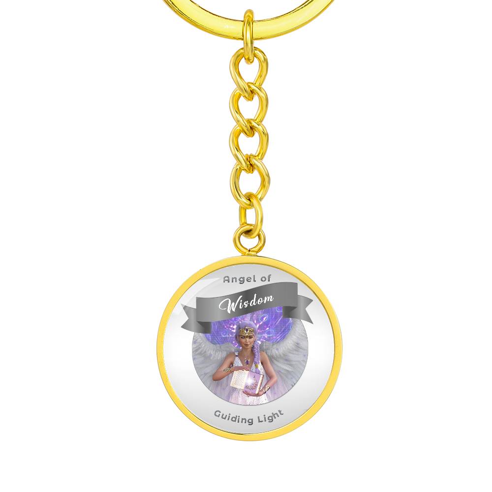 Wisdom - Guardian Angel Affirmation Keychain - More Than CharmsMore Than Charms