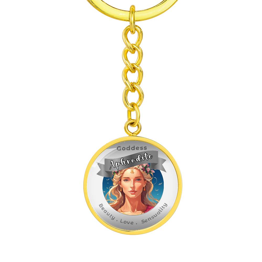 Goddess Aphrodite - Affirmation Keychain For Beauty Love Sensuality - More Than CharmsMore Than Charms