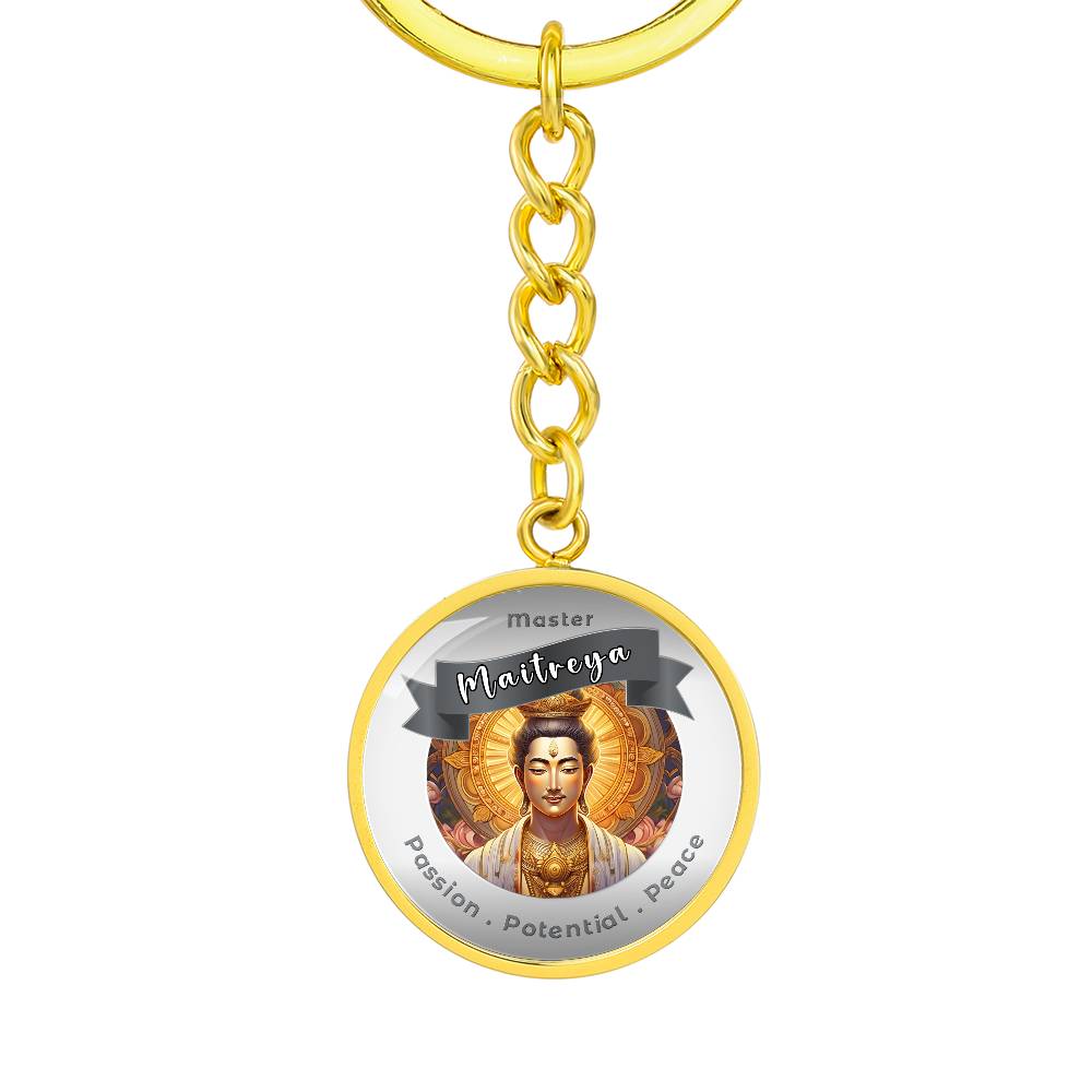 Maitreya - Affirmation Keychain For Enlightenment, Liberation & Peace - More Than CharmsMore Than Charms