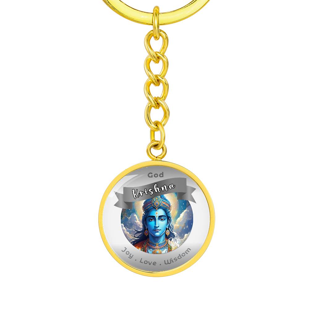 Krishna- Affirmation Keychain For Joy Love WisdomFamily - More Than CharmsMore Than Charms