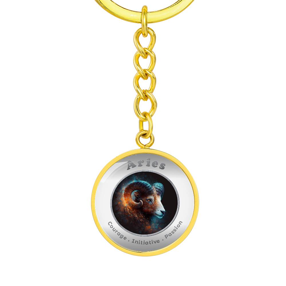 Aries - Affirmation Keychain - More Than CharmsMore Than Charms