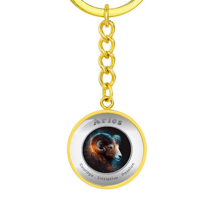Aries - Affirmation Keychain - More Than CharmsMore Than Charms