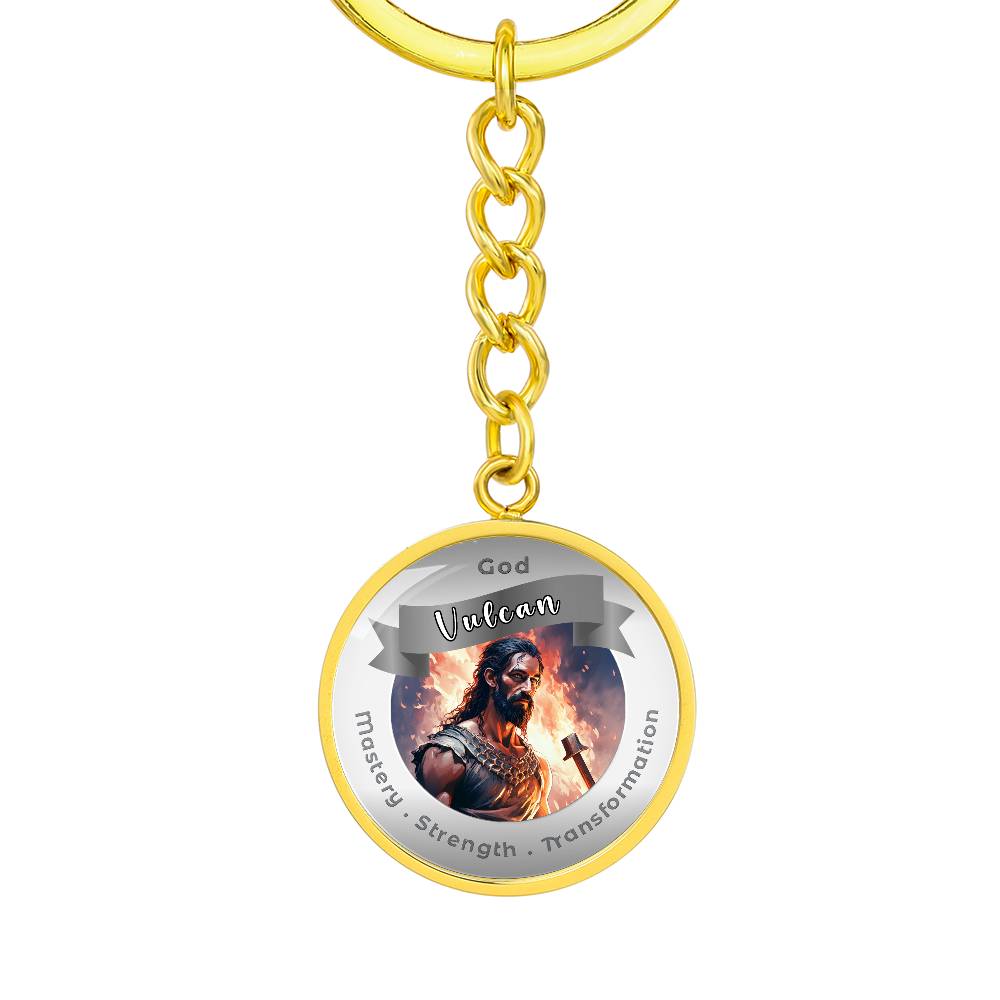 Vulcan - Affirmation Keychain For Mastery Strength Transformation- More Than CharmsMore Than Charms
