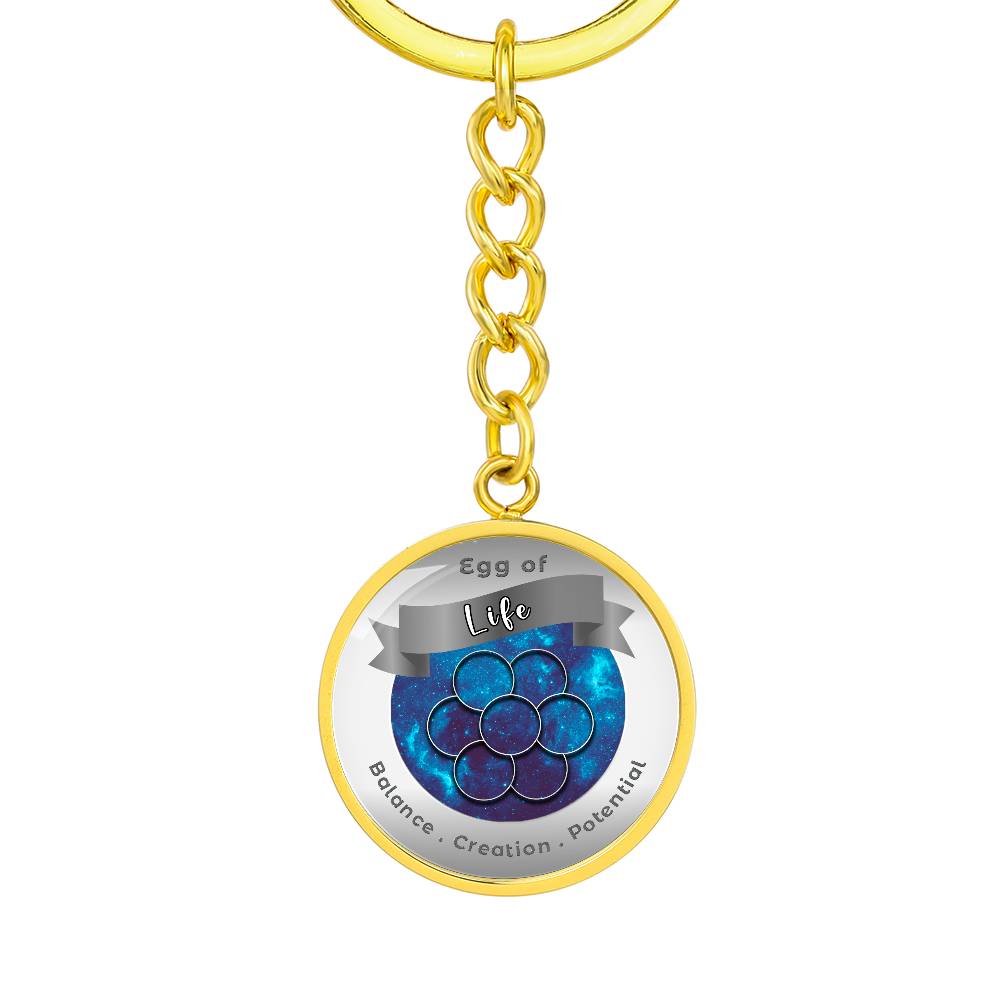 Egg of Life - Affirmation Keychain - More Than CharmsMore Than Charms