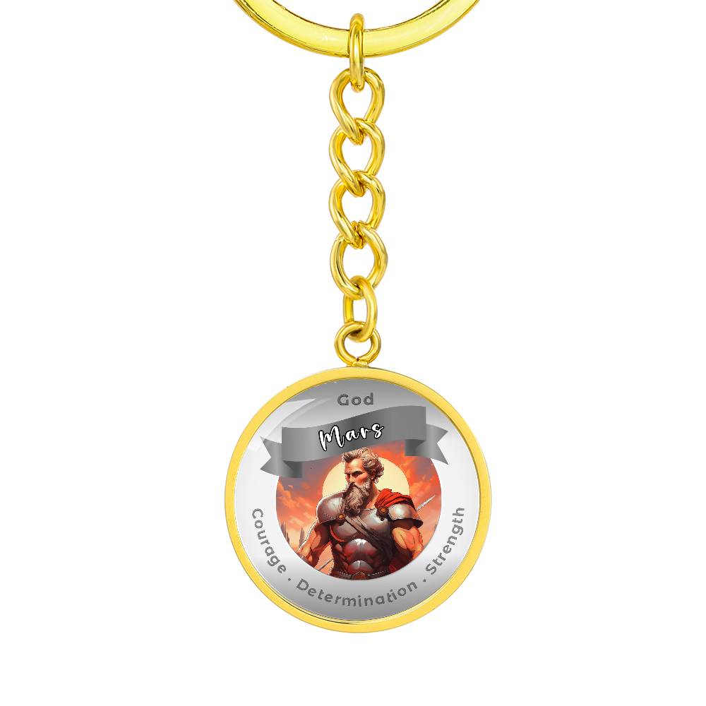 Mars- Affirmation Keychain For Courage Determination Strength - More Than CharmsMore Than Charms