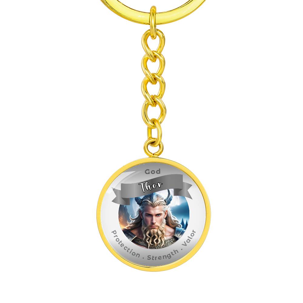 Thor - Affirmation Keychain For ProtectionStrength Valor- More Than CharmsMore Than Charms