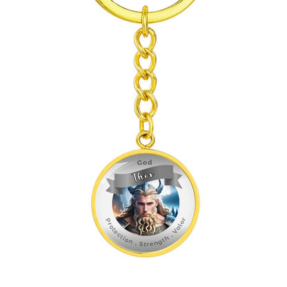 Thor - Affirmation Keychain For ProtectionStrength Valor- More Than CharmsMore Than Charms