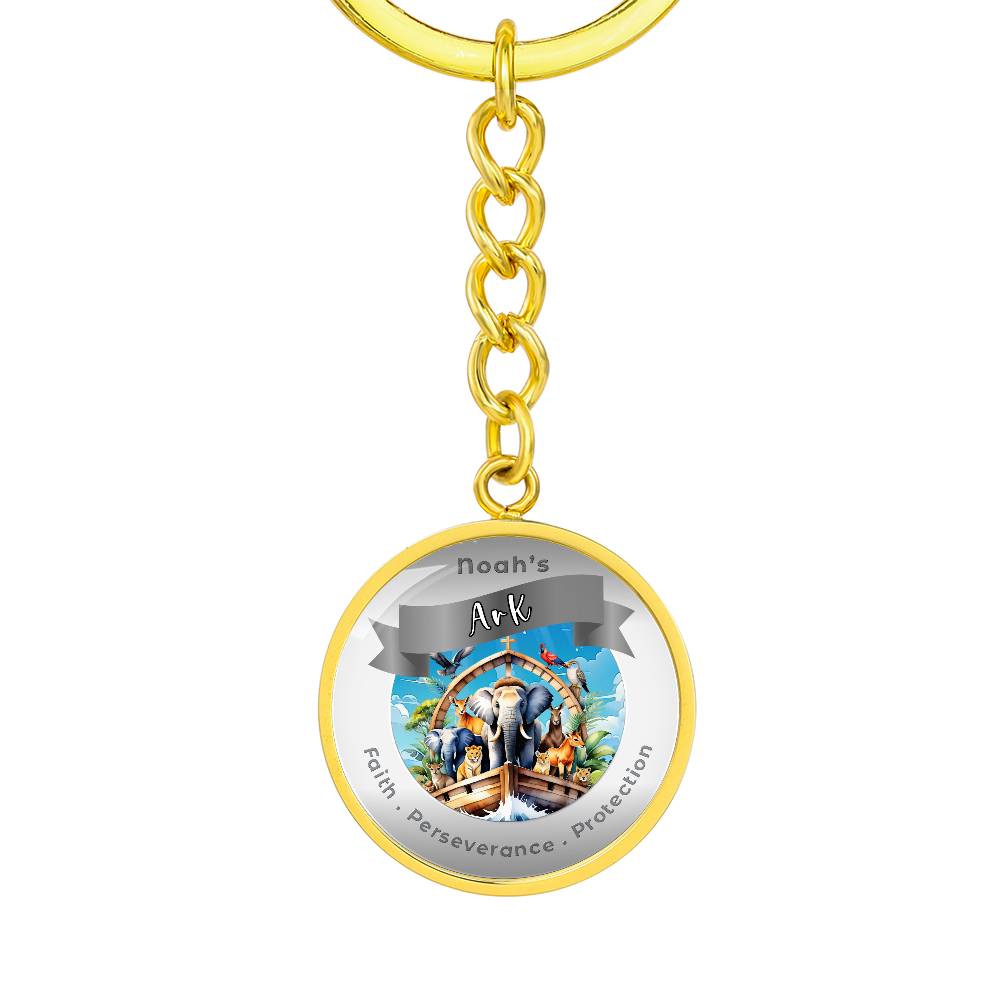 Noah's Arc - Affirmation Keychain For Faith Perseverance Protection- More Than CharmsMore Than Charms