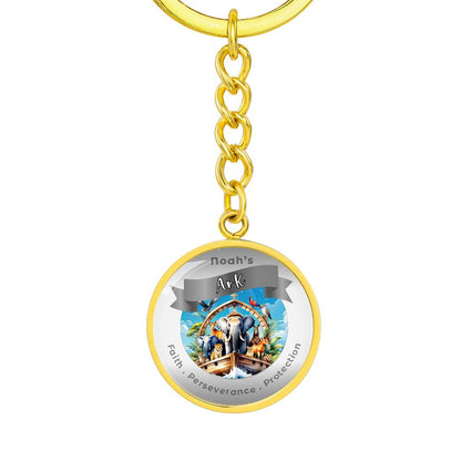 Noah's Arc - Affirmation Keychain For Faith Perseverance Protection- More Than CharmsMore Than Charms