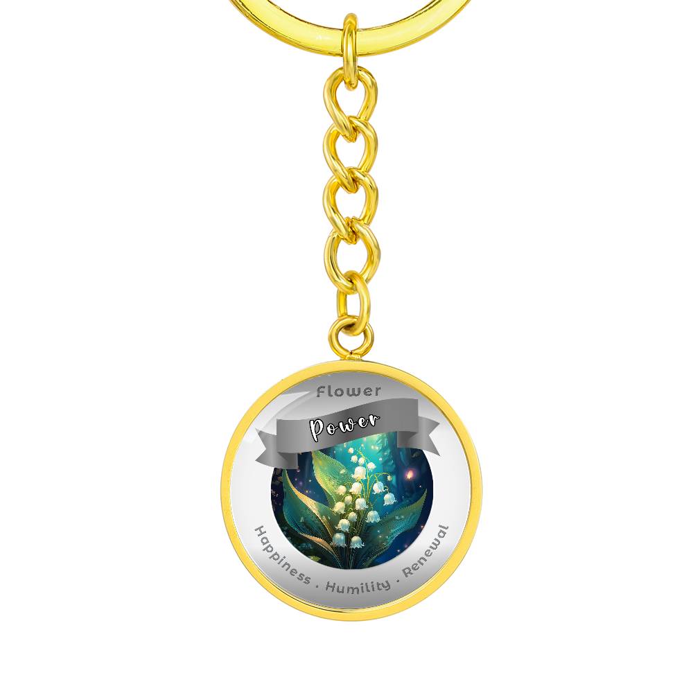 Lily of the Valley - Affirmation Keychain - More Than CharmsMore Than Charms