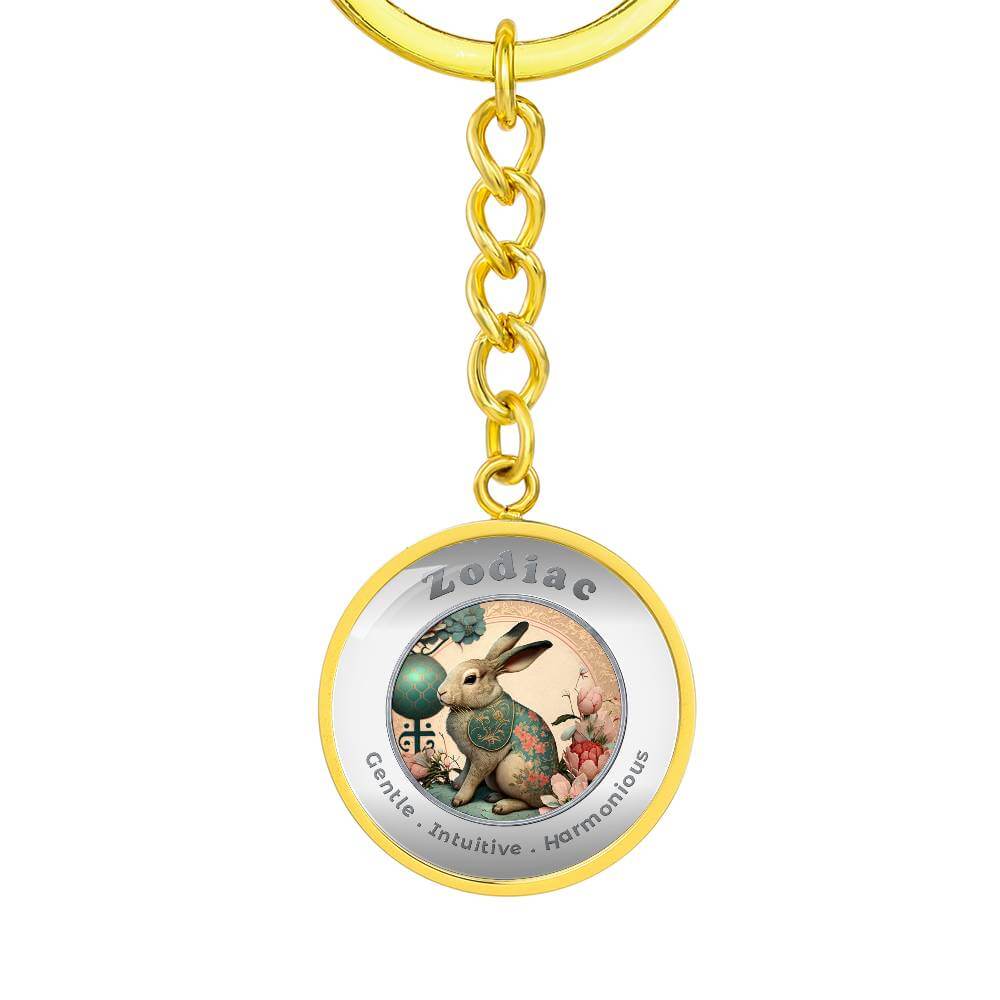 Rabbit - Chinese Zodiac - Affirmation Keychain - More Than CharmsMore Than Charms