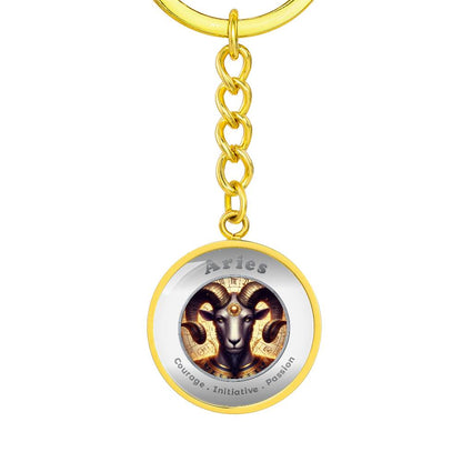 Aries - Affirmation Keychain - More Than CharmsMore Than Charms