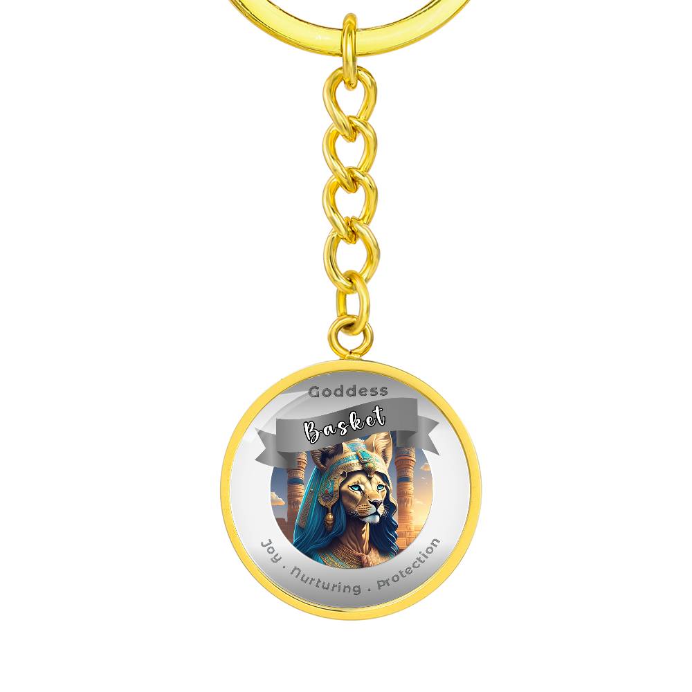 Basket - Affirmation Keychain For Joy Nurturing Protection- More Than CharmsMore Than Charms
