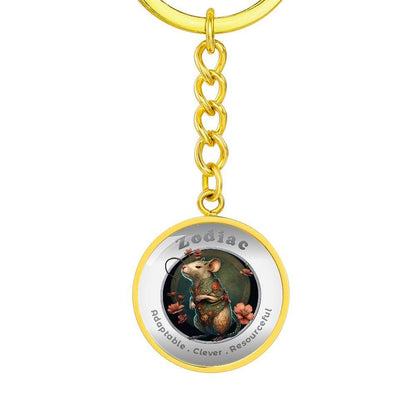 Rat- Chinese Zodiac - Affirmation Keychain - More Than CharmsMore Than Charms