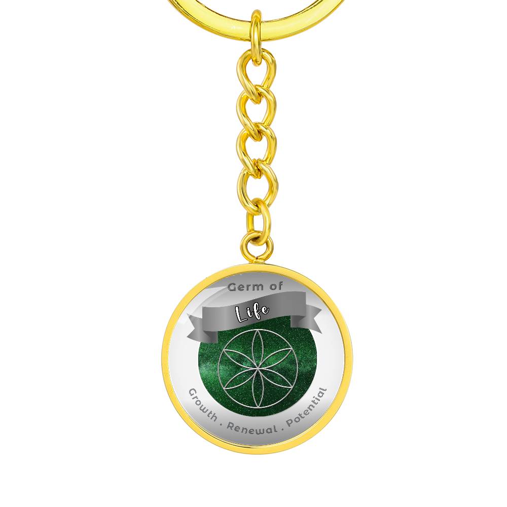 Germ of Life - Affirmation Keychain For Growth Renewal Potential - More Than CharmsMore Than Charms