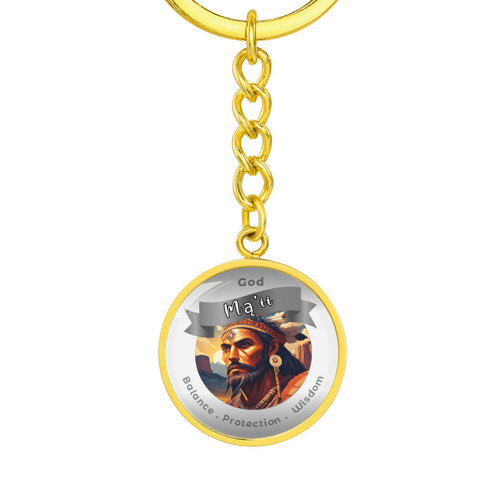 Mą’ii- Affirmation Keychain For Balance Protection Wisdom- More Than CharmsMore Than Charms