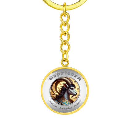 Capricorn - Affirmation Keychain - More Than CharmsMore Than Charms