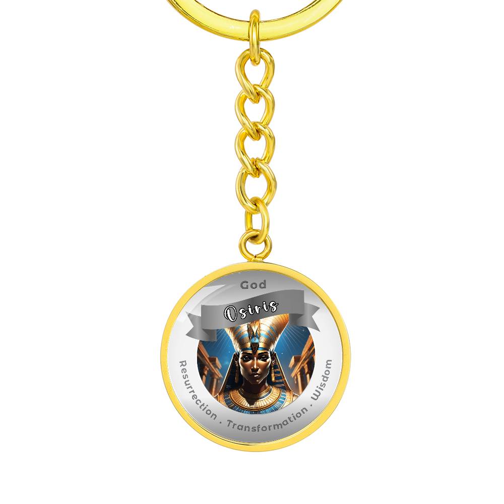 Osiris Affirmation Keychain For Resurrection Transformation Wisdom- More Than CharmsMore Than Charms