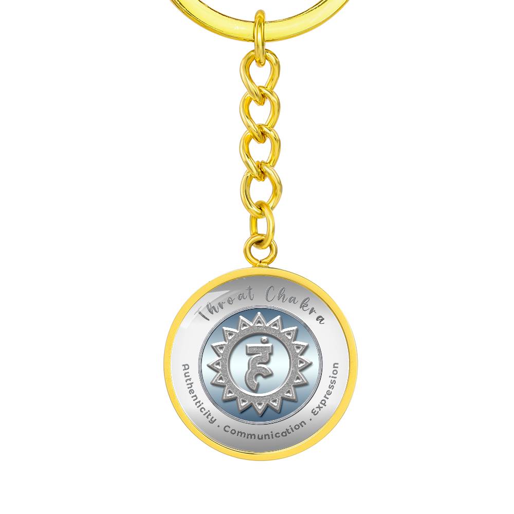 Throat Chakra - Communication Expression Authenticity - Affirmation Keychain - More Than CharmsMore Than Charms