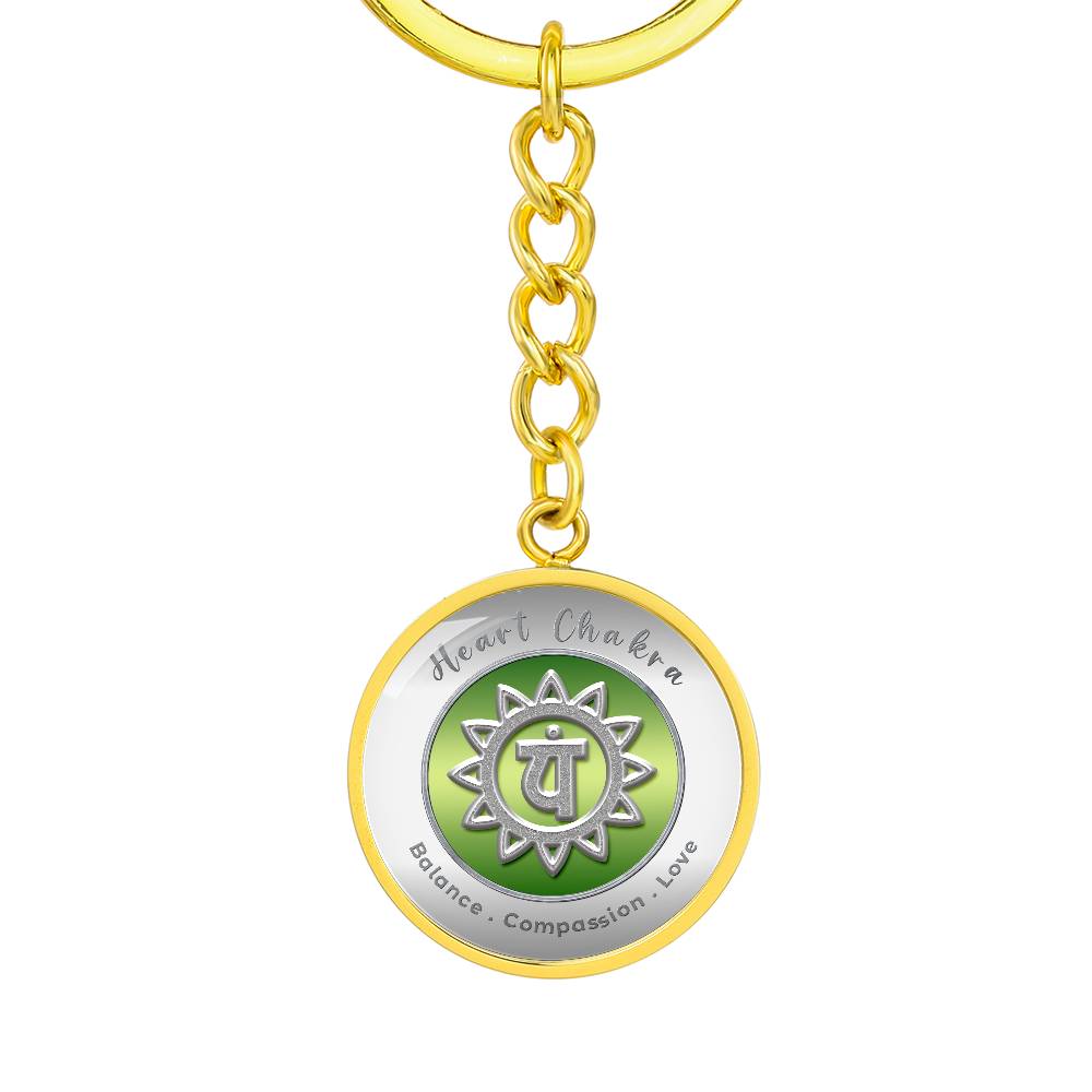 Heart Chakra - Love Compassion Balance - Affirmation Keychain - More Than CharmsMore Than Charms