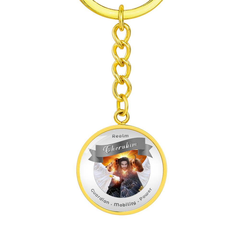 Cheribum- Angelic Realms Affirmation Keychain For Mobility, Power & Guardian - More Than CharmsMore Than Charms