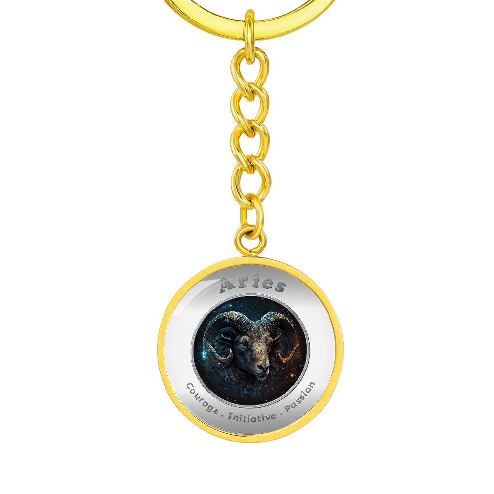 Aries - Affirmation Keychain - More Than CharmsMore Than Charms