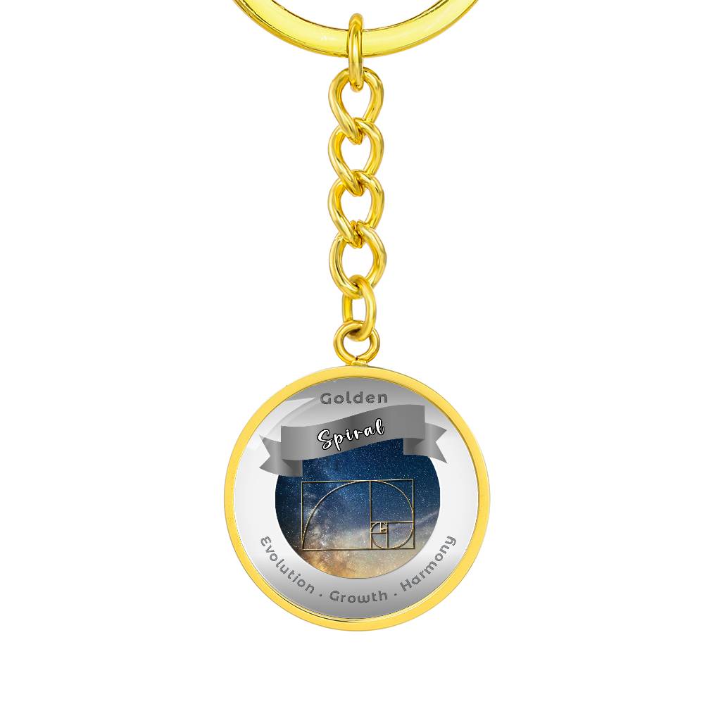 Golden Spiral - Affirmation Keychain - More Than CharmsMore Than Charms