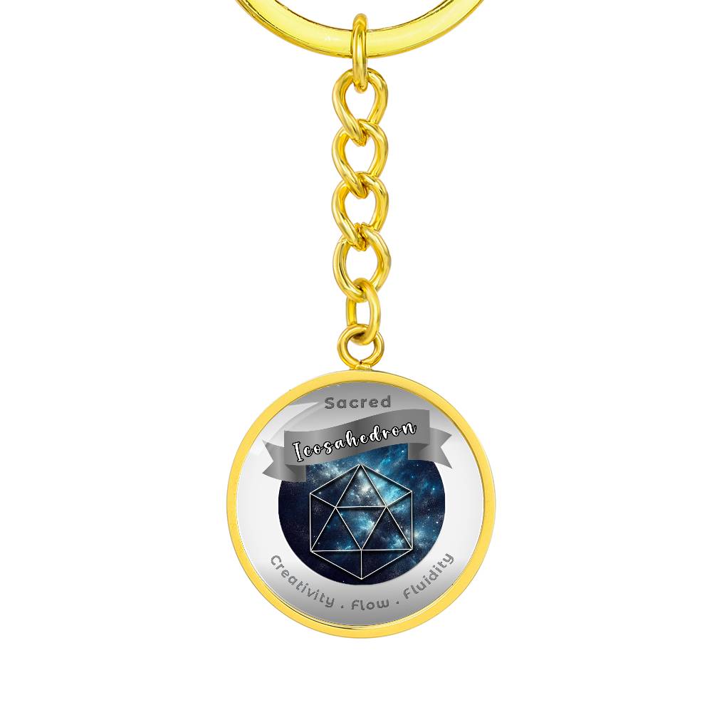 Icosahedron - Affirmation Keychain - More Than CharmsMore Than Charms
