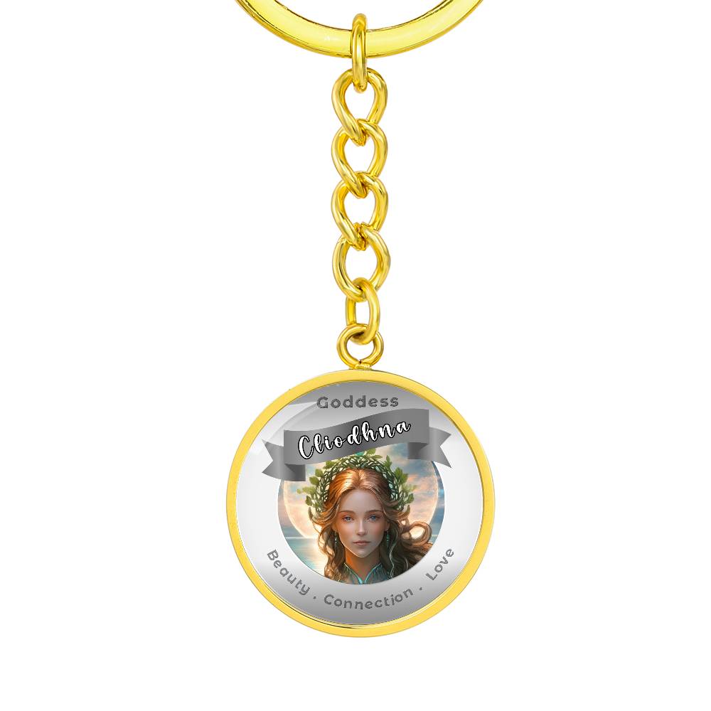Goddess Cliodhna - Affirmation Keychain For Beauty Connection Love- More Than CharmsMore Than Charms