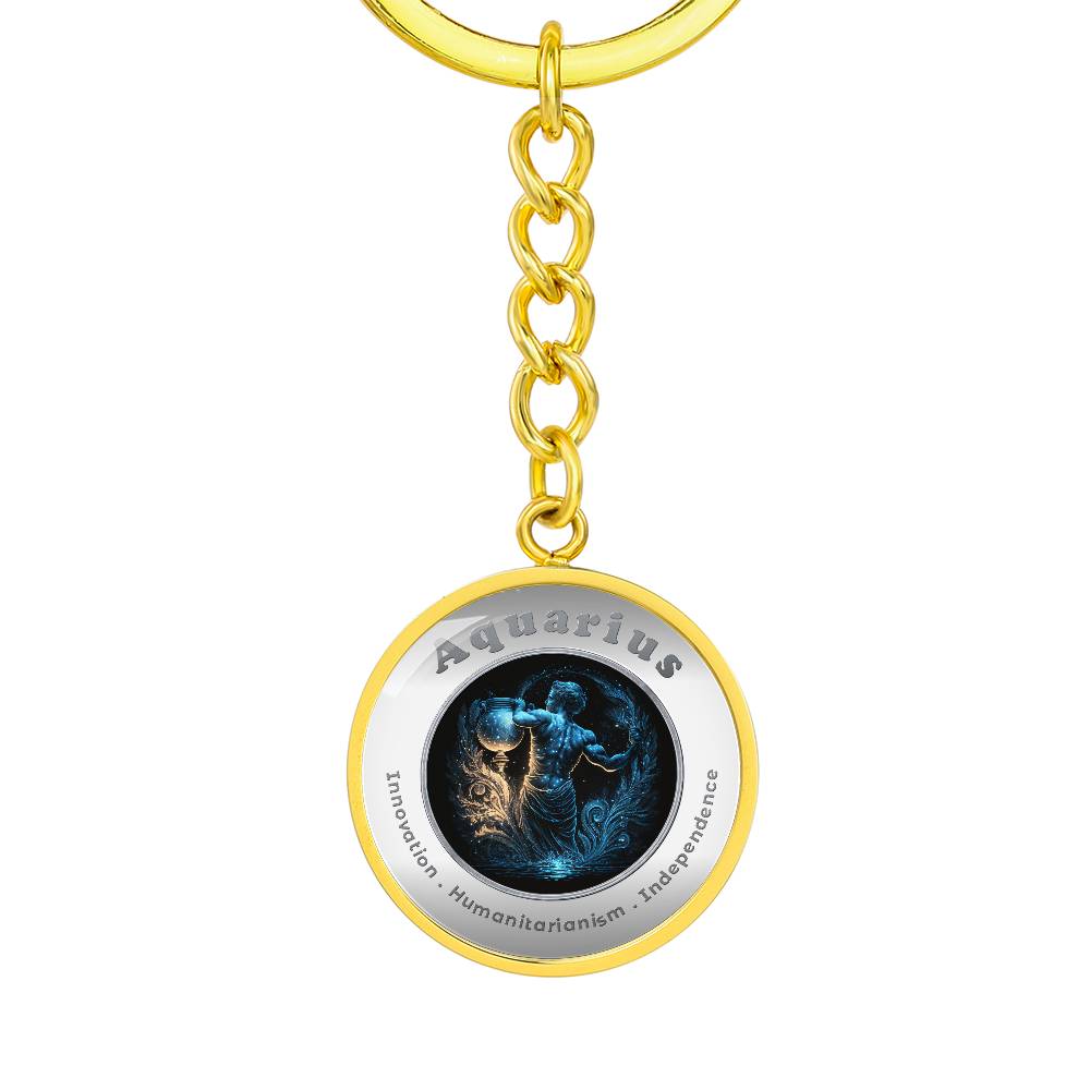 Aquarius - Affirmation Keychain - More Than CharmsMore Than Charms