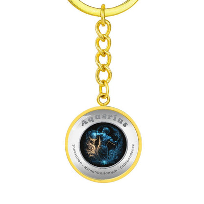Aquarius - Affirmation Keychain - More Than CharmsMore Than Charms