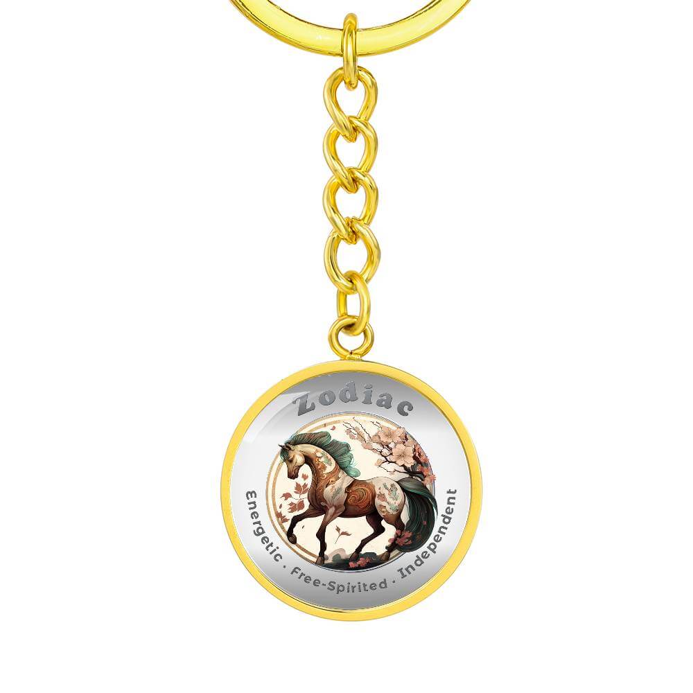 Horse - Chinese Zodiac - Affirmation Keychain - More Than CharmsMore Than Charms