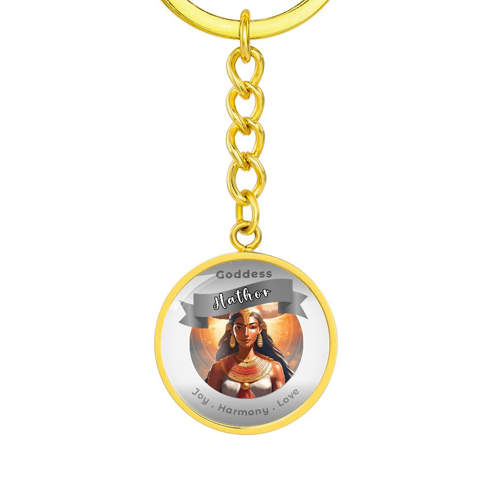 Hathor - Affirmation Keychain For Joy Harmony Love - More Than CharmsMore Than Charms