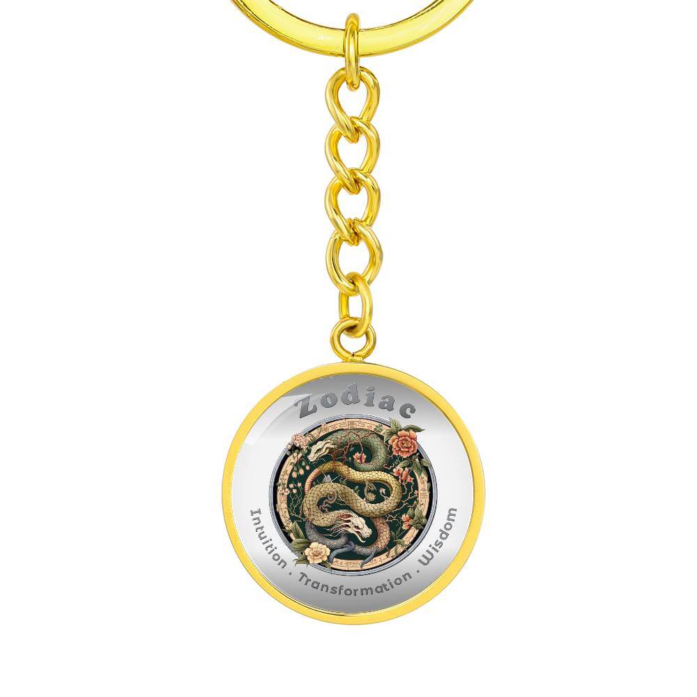 Snake - Chinese Zodiac - Affirmation Keychain - More Than CharmsMore Than Charms