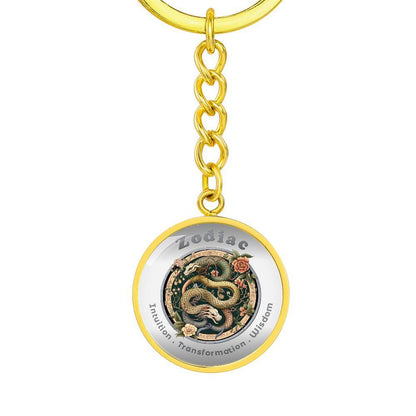 Snake - Chinese Zodiac - Affirmation Keychain - More Than CharmsMore Than Charms