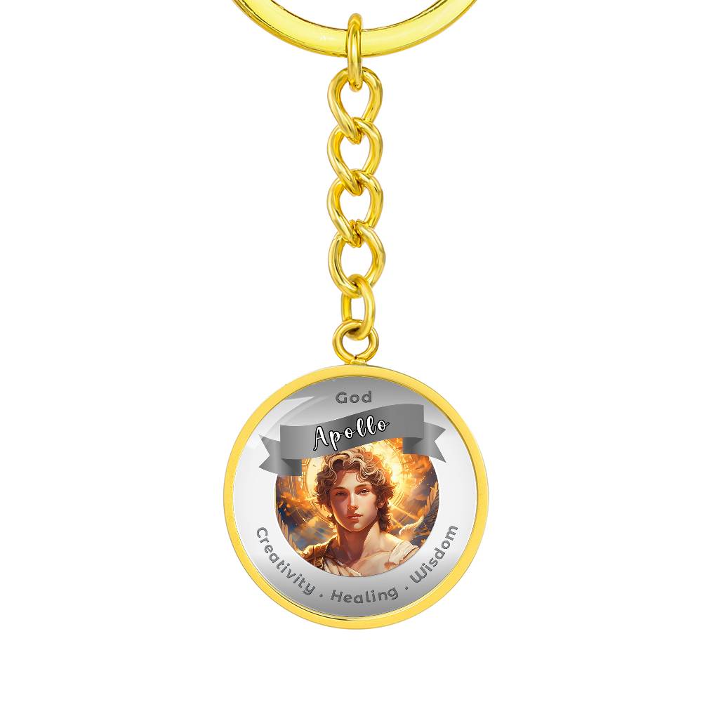 Apollo - Affirmation Keychain For. Creativity Healing Wisdom - More Than CharmsMore Than Charms