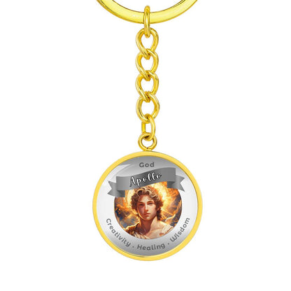 Apollo - Affirmation Keychain For. Creativity Healing Wisdom - More Than CharmsMore Than Charms