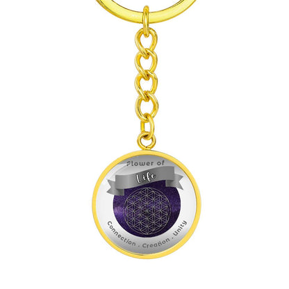 fFlower of Life - Affirmation Keychain - More Than CharmsMore Than Charms