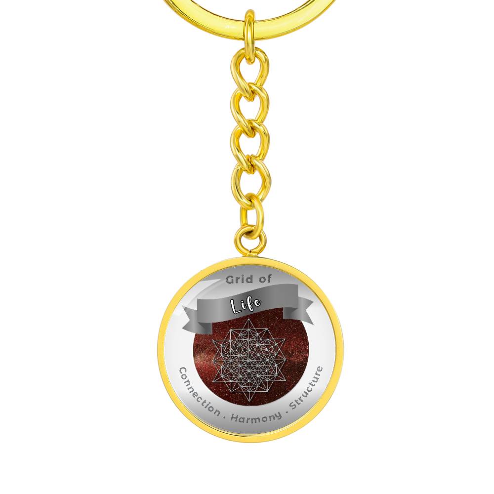 Grid of Life - Affirmation Keychain - More Than CharmsMore Than Charms