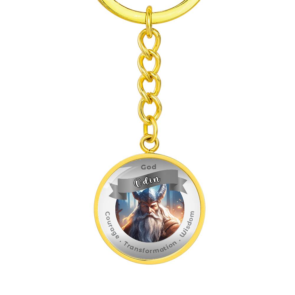 Odin- Affirmation Keychain For Courage Transformation Wisdom- More Than CharmsMore Than Charms