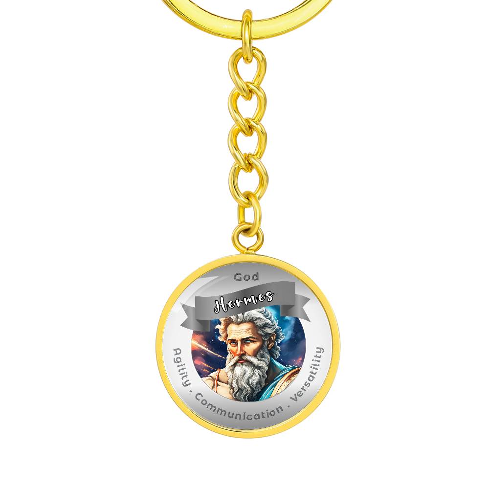God Hermes - Affirmation Keychain ForAgility Communication Versatility More Than CharmsMore Than Charms