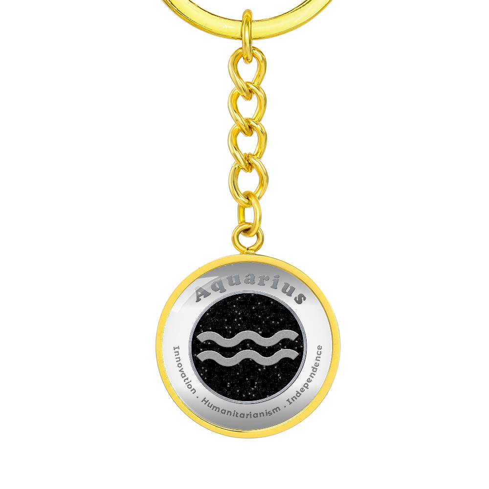Aquarius - Affirmation Keychain - More Than CharmsMore Than Charms