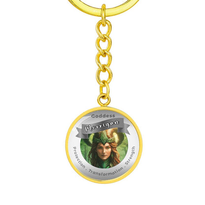 Morrigan - Affirmation Keychain For Protection Transformation Strength - More Than CharmsMore Than Charms