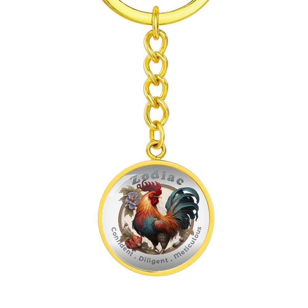 Rooster - Chinese Zodiac - Affirmation Keychain - More Than CharmsMore Than Charms