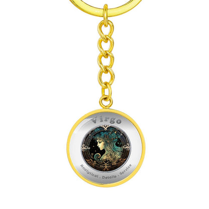 Virgo - Affirmation Keychain - More Than CharmsMore Than Charms