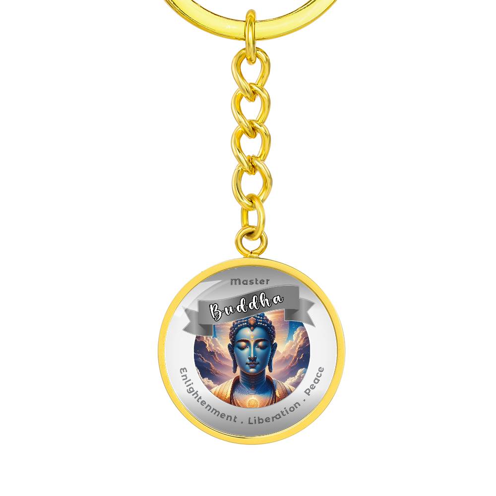 Buddha - Affirmation Keychain For Enlightenment, Liberation & Peace - More Than CharmsMore Than Charms